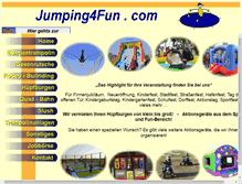 Tablet Screenshot of jumping4fun.com